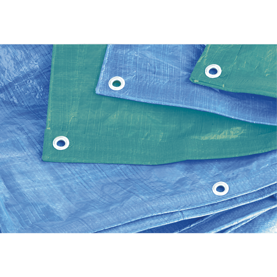 Sealey Tarpaulin 4.88 x 6.10mtr Blue Model No-TARP1620