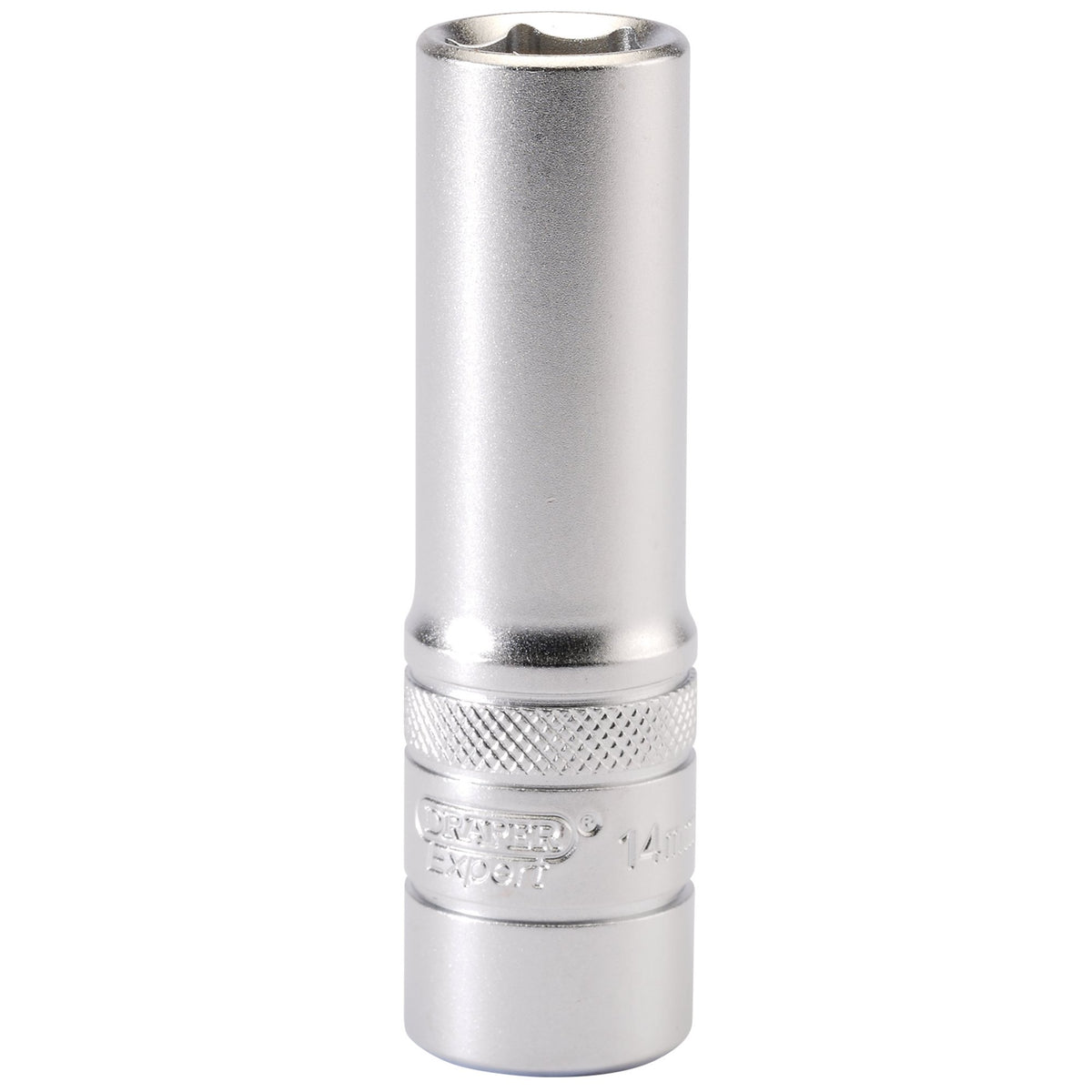 DRAPER 1/2" Square Drive 6 Point Metric Deep Socket (14mm): Model No. HT-MM/MS
