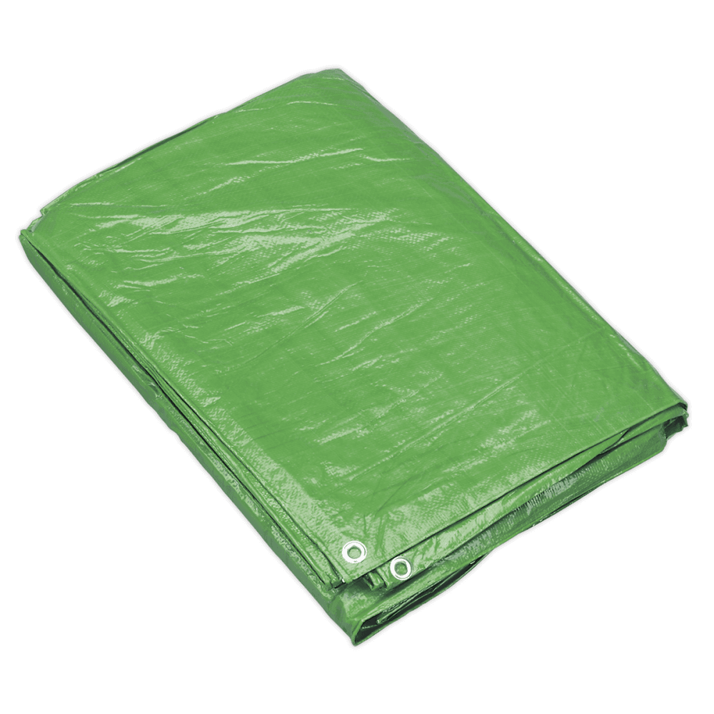 Sealey Tarpaulin 2.44 x 3.05mtr Green Model No-TARP810G