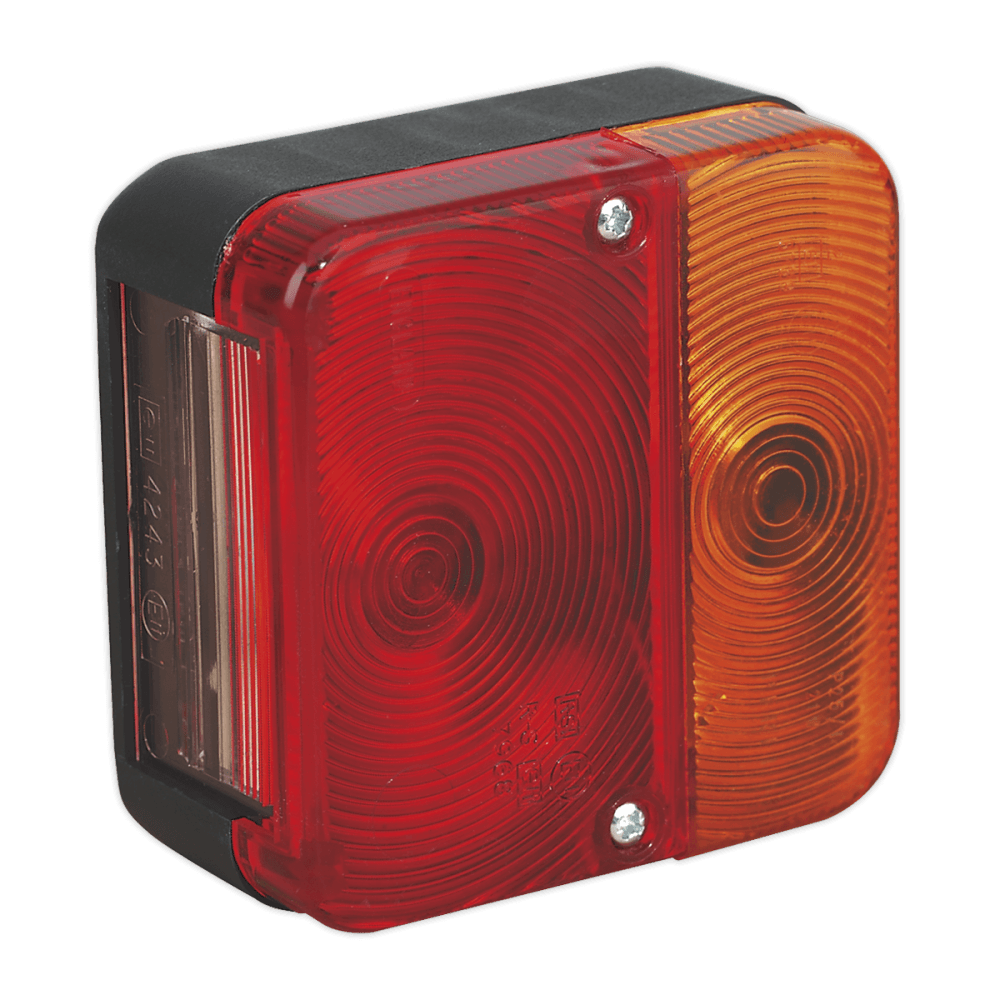 Sealey Rear Square Lamp Cluster 12V with Bulbs Model No-TB18