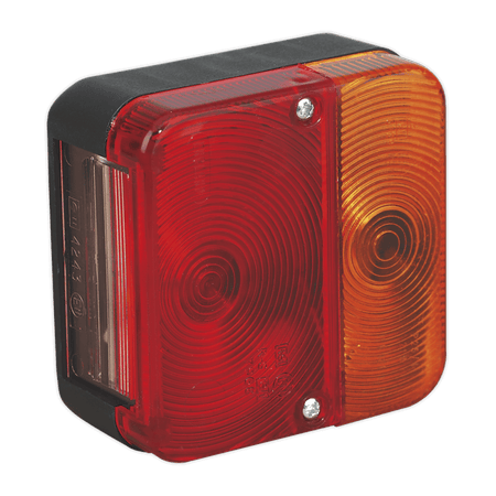 Sealey Rear Square Lamp Cluster 12V with Bulbs Model No-TB18