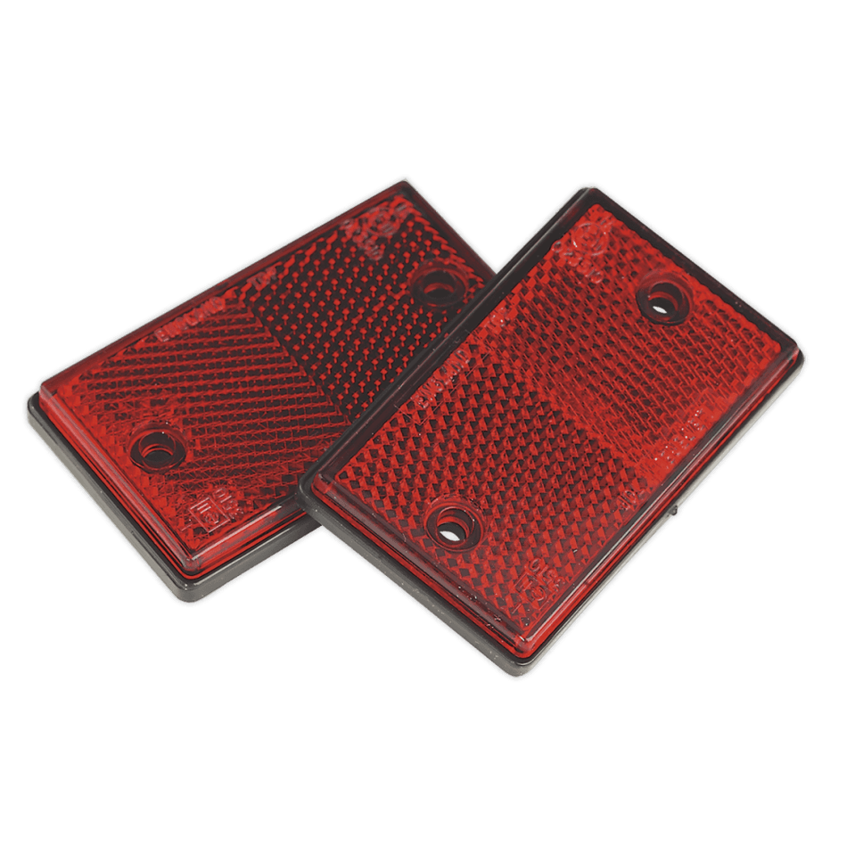 Sealey Reflex Reflector Red Oblong Pack of 2 Model No-TB24