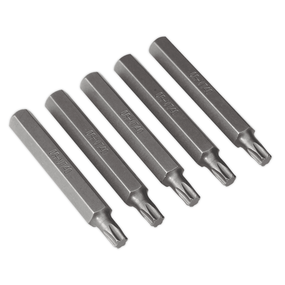Sealey TRX-Star T40 Bit Long Pack of 5 Model No-TX40L5