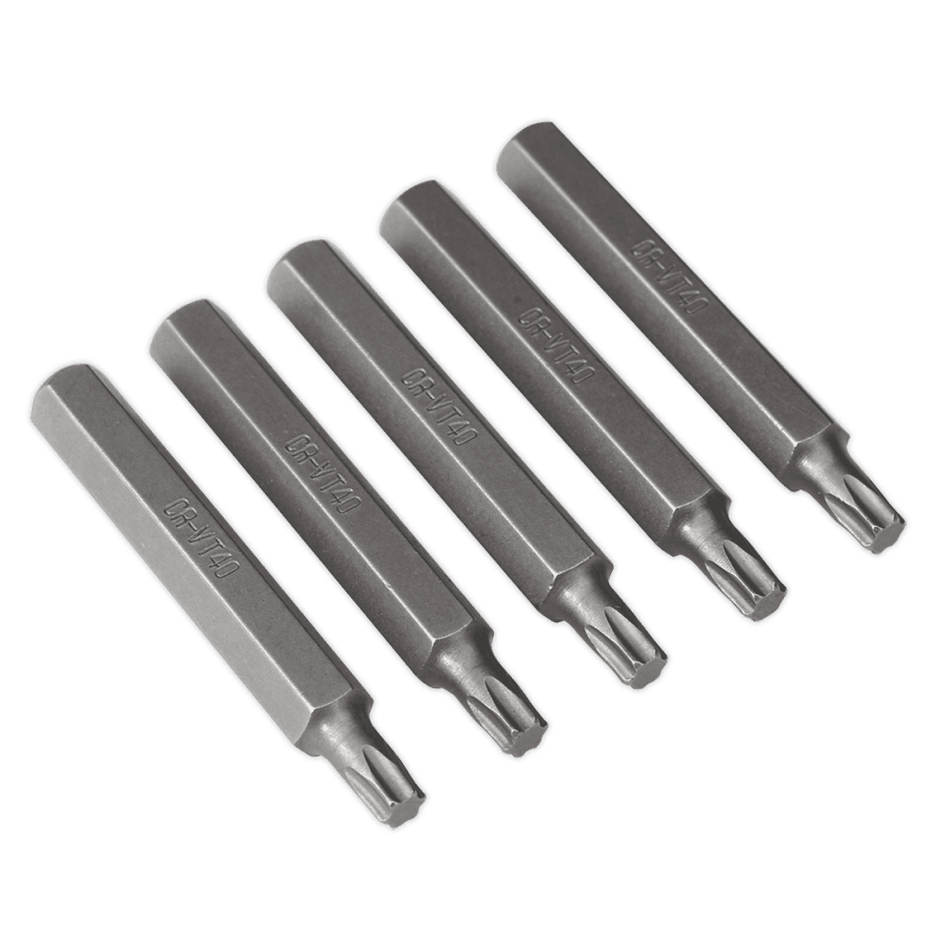 Sealey TRX-Star T40 Bit Long Pack of 5 Model No-TX40L5