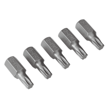 Sealey TRX-Star T40 Bit Short Pack of 5 Model No-TX40S5