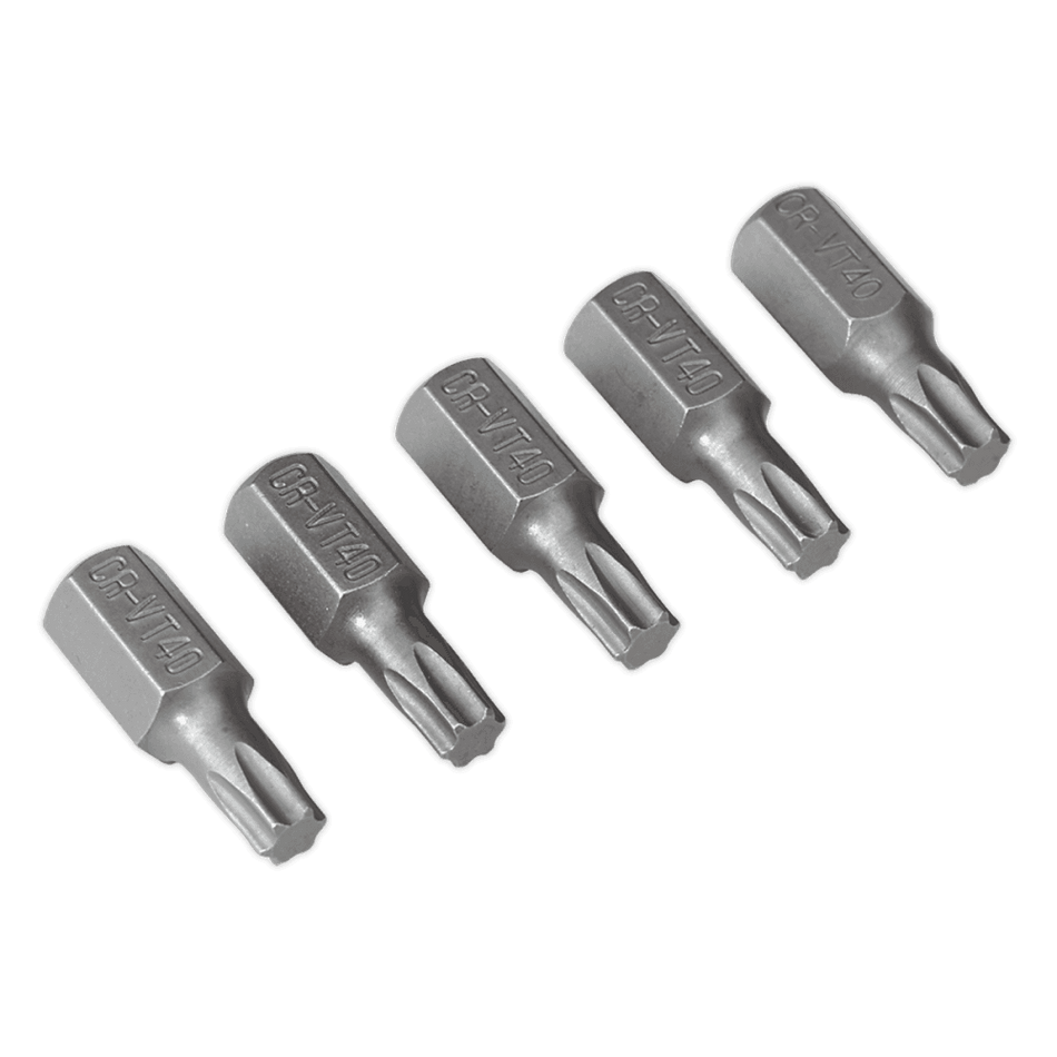 Sealey TRX-Star T40 Bit Short Pack of 5 Model No-TX40S5