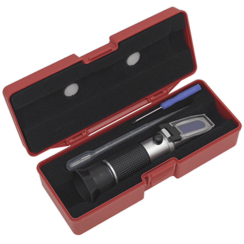 Sealey Refractometer Antifreeze/Battery Fluid/Screenwash Model No-VS005