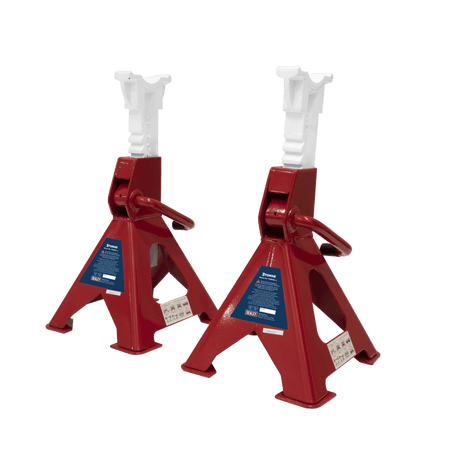 Sealey Axle Stands 3tonne Capacity per Stand 6tonne per Pair Ratchet Type Model No-VS2003
