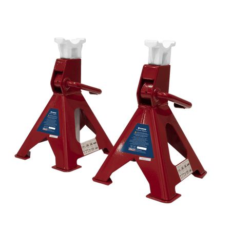 Sealey Axle Stands 3tonne Capacity per Stand 6tonne per Pair Ratchet Type Model No-VS2003