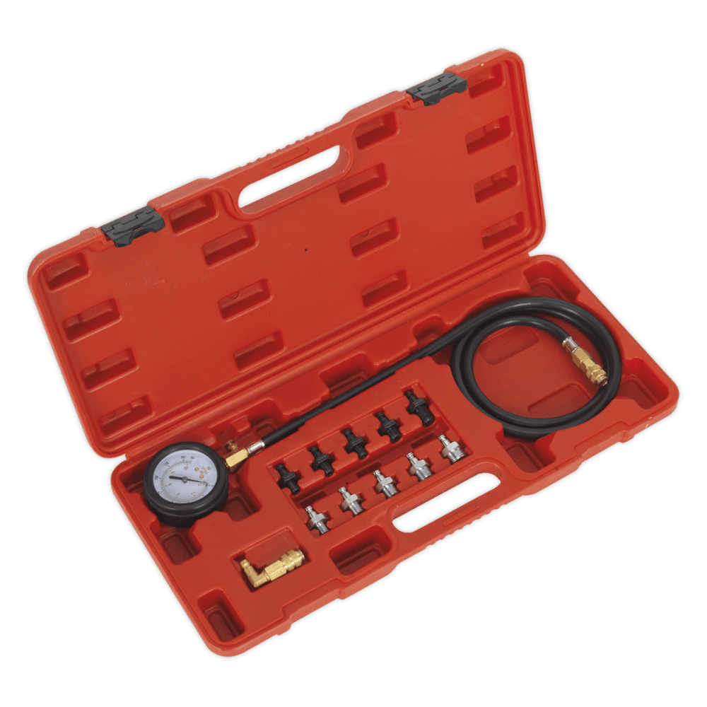 Sealey Oil Pressure Test Kit 12pc Model No-VSE203