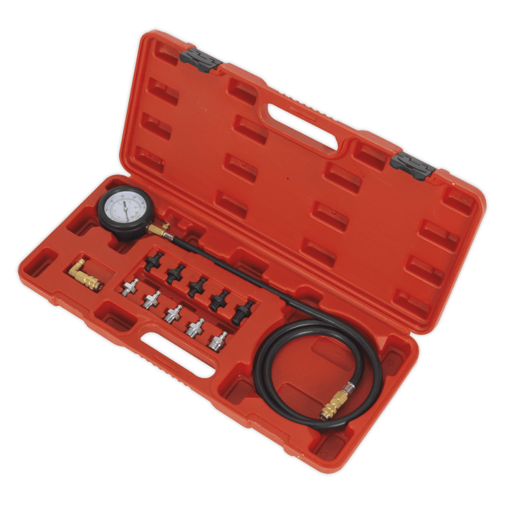 Sealey Oil Pressure Test Kit 12pc Model No-VSE203