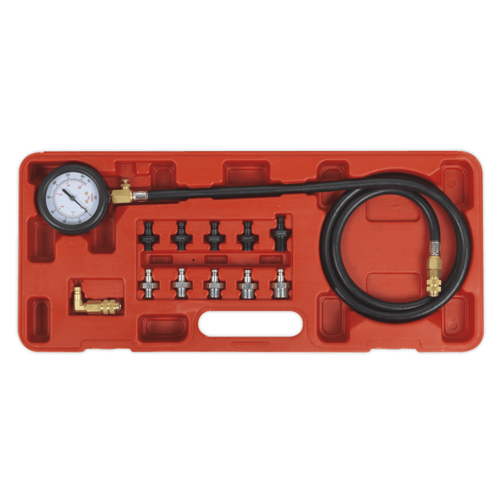 Sealey Oil Pressure Test Kit 12pc Model No-VSE203