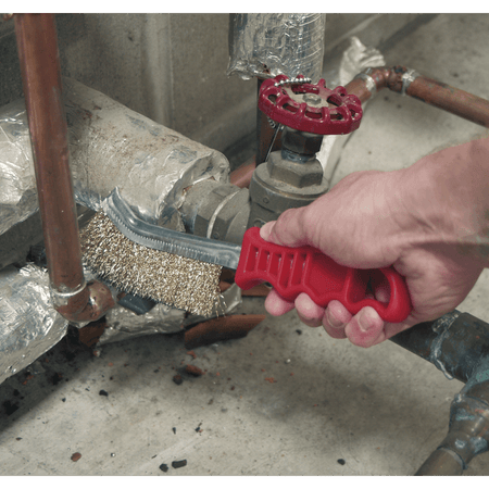 Sealey Wire Brush Brassed Steel Plastic Handle Model No-WB05/R