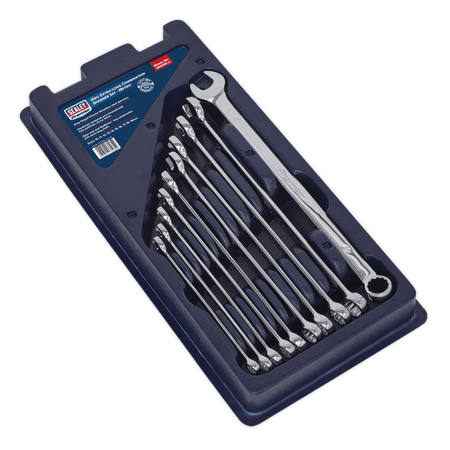 Sealey Combination Spanner Set 10pc Extra-Long Metric Model No-AK6310