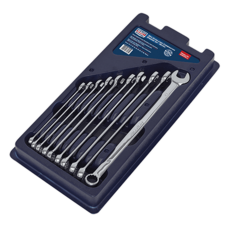 Sealey Combination Spanner Set 10pc Extra-Long Metric Model No-AK6310