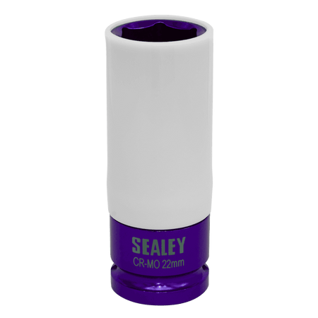 Sealey Alloy Wheel Impact Socket 22mm 1/2"Sq Drive Model No-SX03022