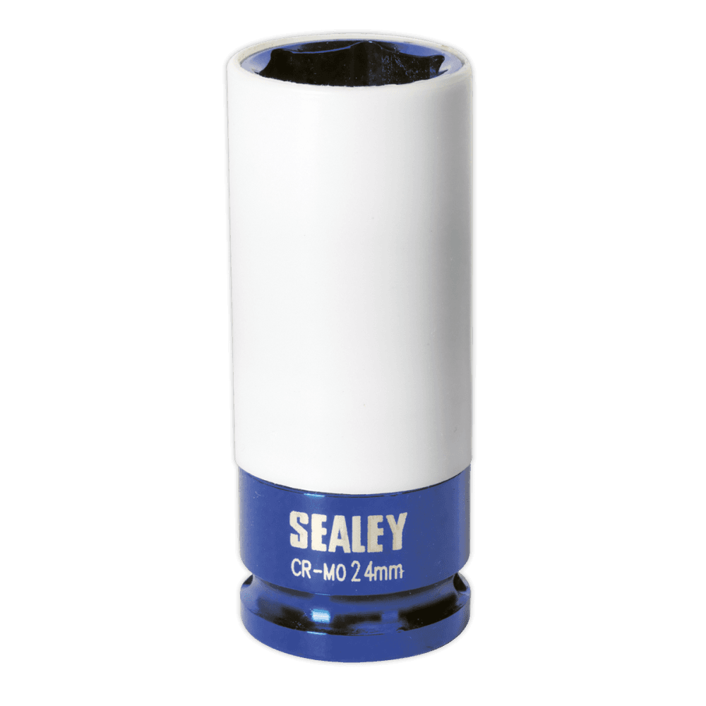 Sealey Alloy Wheel Impact Socket 24mm 1/2"Sq Drive Model No-SX03024