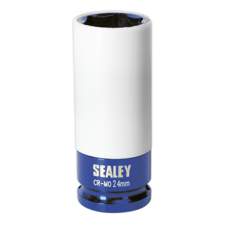 Sealey Alloy Wheel Impact Socket 24mm 1/2"Sq Drive Model No-SX03024