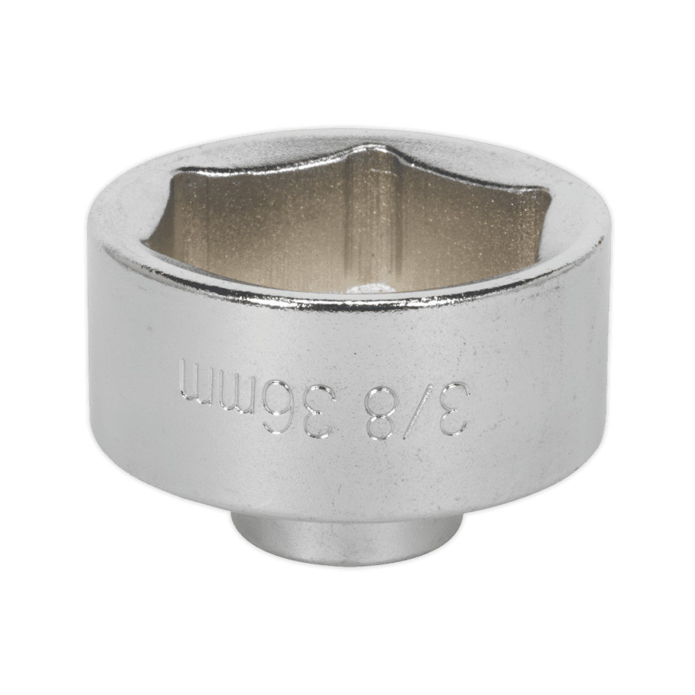 Sealey Low Profile Oil Filter Socket 36mm 3/8"Sq Drive Model No-SX114