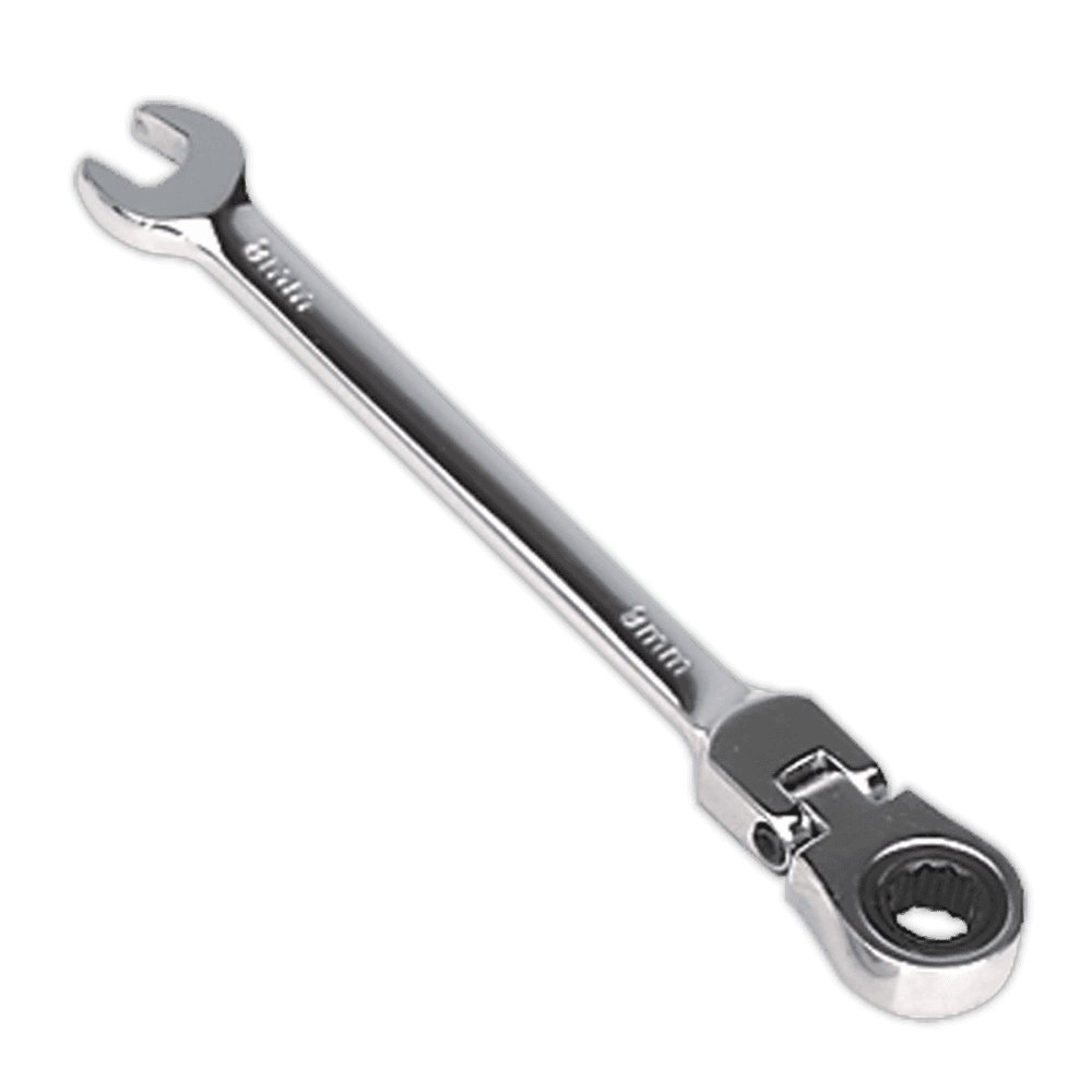 Sealey Flexi-Head Ratchet Combination Spanner 8mm Model No-FHRCW08