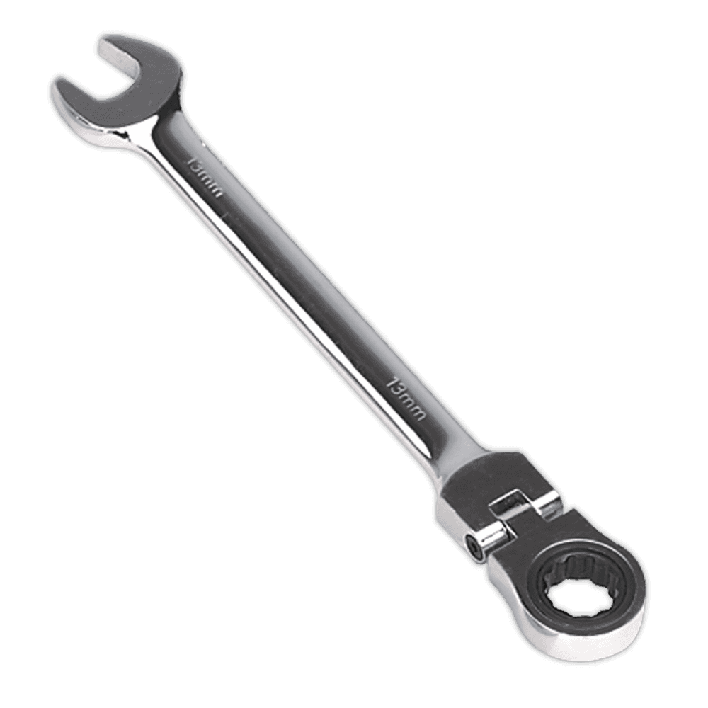 Sealey Flexi-Head Ratchet Combination Spanner 13mm Model No-FHRCW13