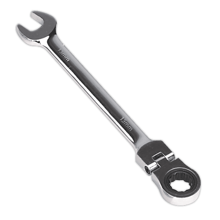 Sealey Flexi-Head Ratchet Combination Spanner 13mm Model No-FHRCW13