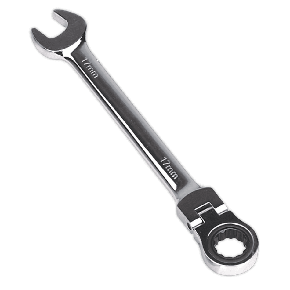 Sealey Flexi-Head Ratchet Combination Spanner 17mm Model No-FHRCW17
