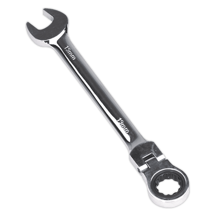 Sealey Flexi-Head Ratchet Combination Spanner 19mm Model No-FHRCW19