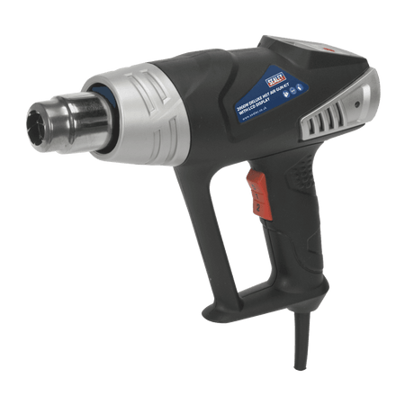 Sealey Deluxe Hot Air Gun Kit with LED Display 2000W 80-600Â¶ÃºC Model No-HS104K