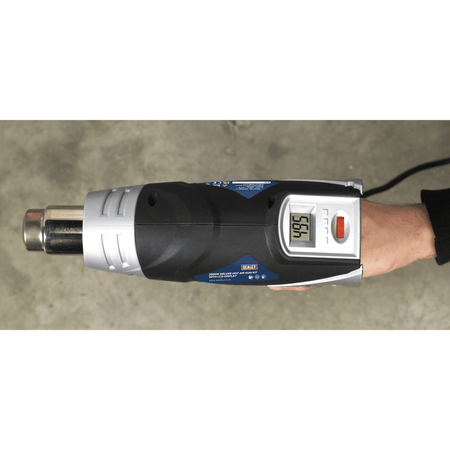 Sealey Deluxe Hot Air Gun Kit with LED Display 2000W 80-600Â¶ÃºC Model No-HS104K
