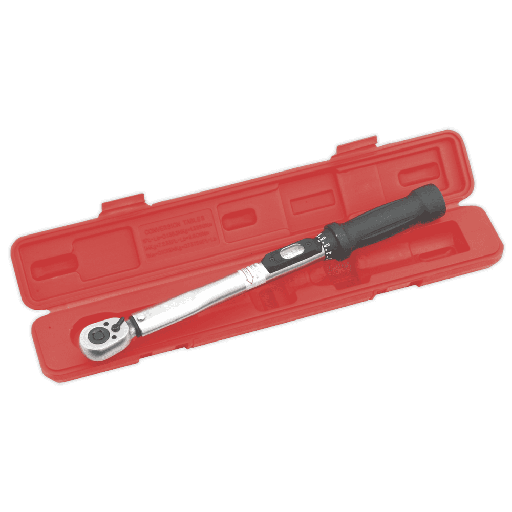 Sealey Torque Wrench Locking Micrometer Style 3/8"Sq Drive Calibrated Model No-STW200