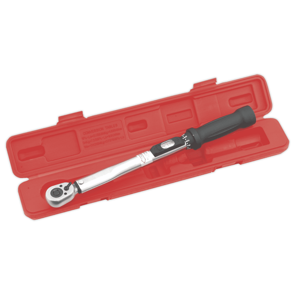 Sealey Torque Wrench Locking Micrometer Style 3/8"Sq Drive Calibrated Model No-STW200