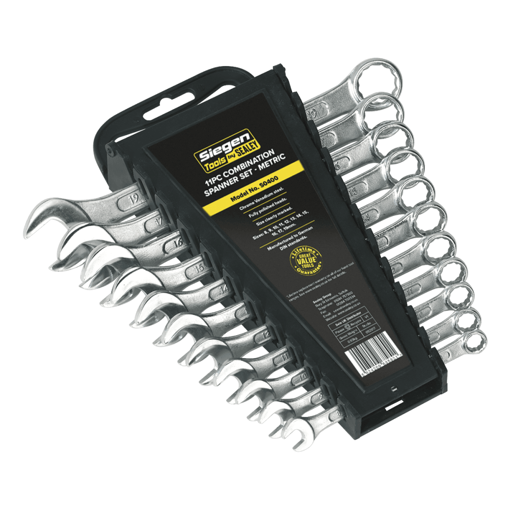 Sealey Combination Spanner Set 11pc Metric Model No-S0400