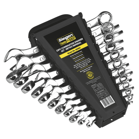 Sealey Combination Spanner Set 22pc Metric/Imperial Model No-S0404