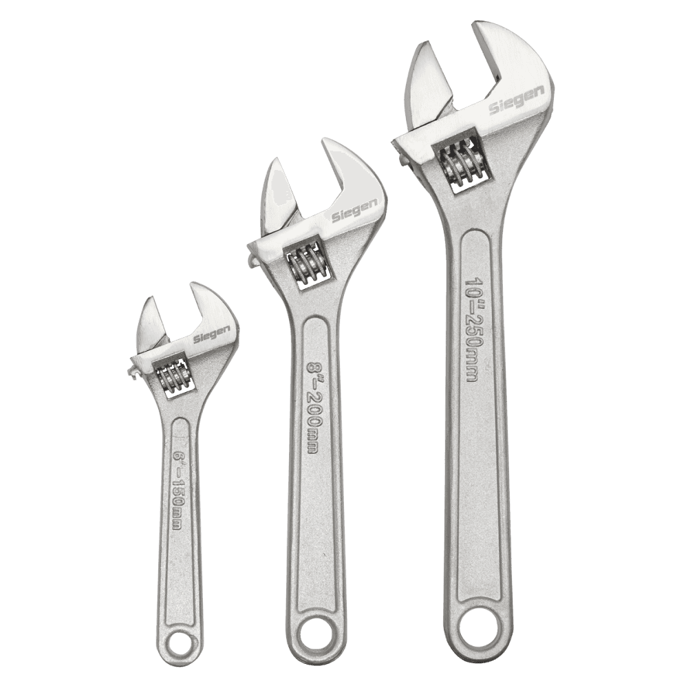 Sealey Adjustable Wrench Set 3pc 150, 200 & 250mm Model No-S0448