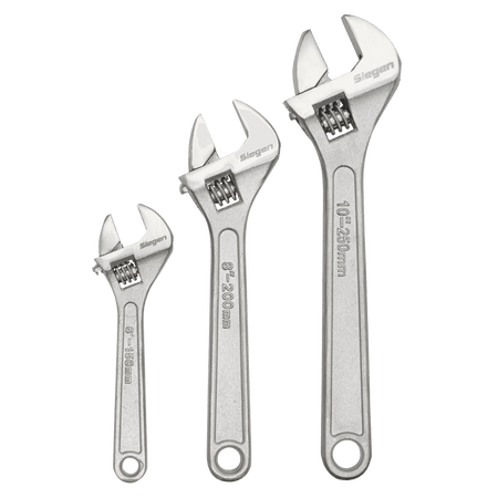 Sealey Adjustable Wrench Set 3pc 150, 200 & 250mm Model No-S0448