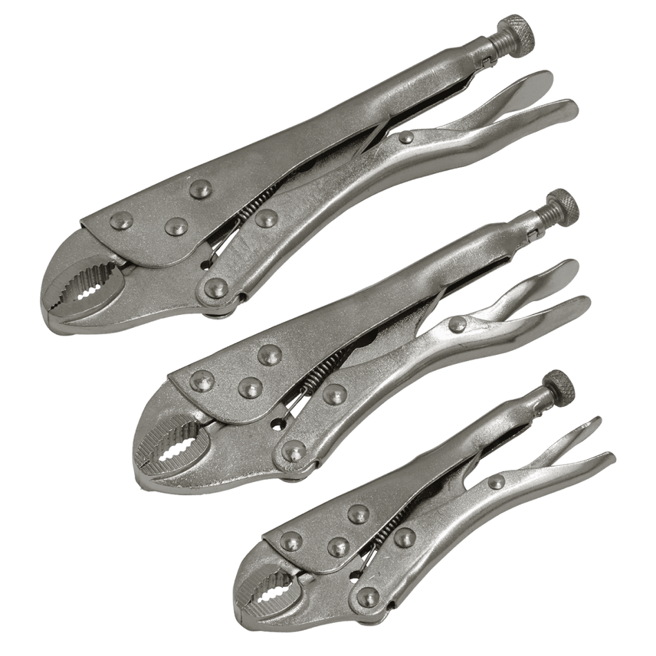 Sealey Locking Pliers Set 3pc Model No-S0463