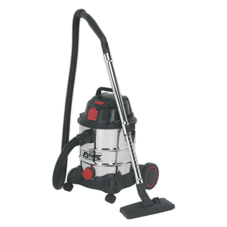 Sealey Vacuum Cleaner Industrial 20ltr 1400W/230V Stainless Bin Auto Start Model No-PC200SDAUTO