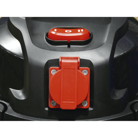 Sealey Vacuum Cleaner Industrial 20ltr 1400W/230V Stainless Bin Auto Start Model No-PC200SDAUTO