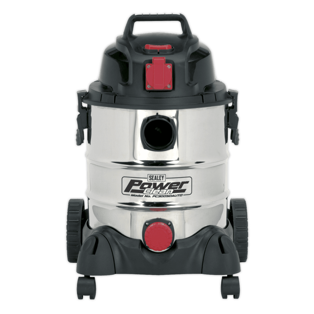 Sealey Vacuum Cleaner Industrial 20ltr 1400W/230V Stainless Bin Auto Start Model No-PC200SDAUTO