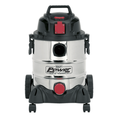 Sealey Vacuum Cleaner Industrial 20ltr 1400W/230V Stainless Bin Auto Start Model No-PC200SDAUTO