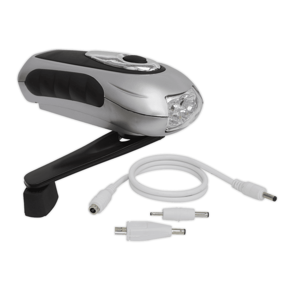 Sealey 3 LED Wind-Up Rechargeable Torch Model No-AK3305