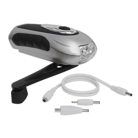 Sealey 3 LED Wind-Up Rechargeable Torch Model No-AK3305