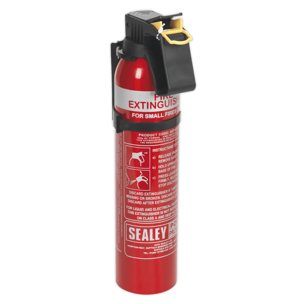 Sealey 0.95kg Dry Powder Fire Extinguisher - Disposable Model No-SDPE009D