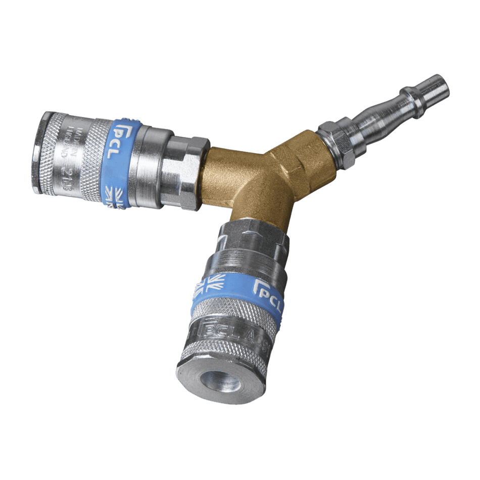 Sealey Twin Coupling Bodies Y Adaptor Model No-AC55