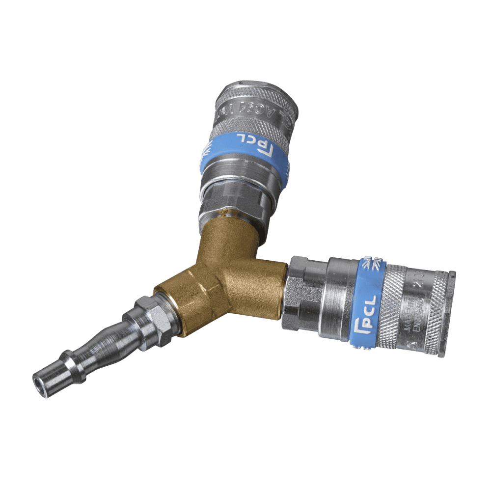 Sealey Twin Coupling Bodies Y Adaptor Model No-AC55