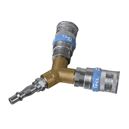 Sealey Twin Coupling Bodies Y Adaptor Model No-AC55