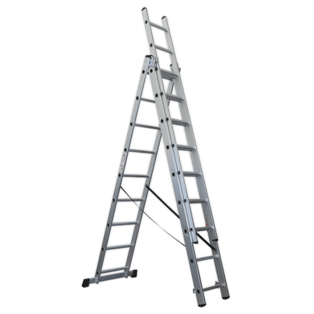 Sealey Aluminium Extension Combination Ladder 3x9 EN 131 Model No-ACL3