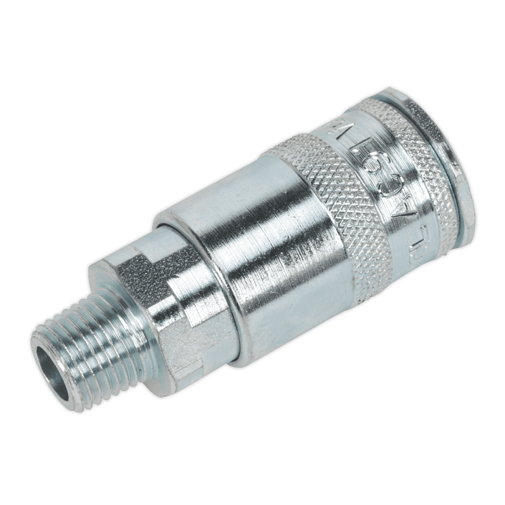 Sealey Coupling Body Male 1/4"BSPT Pack of 5 Model No-ACP16
