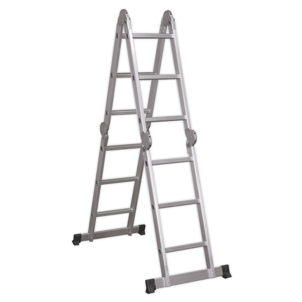 Sealey Aluminium Folding Platform Ladder 4-Way EN 131 Model No-AFPL1